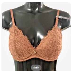 Aerie Wireless Push Up Lace Real Power Bra Size 34B